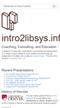 Mobile Screenshot of intro2libsys.info